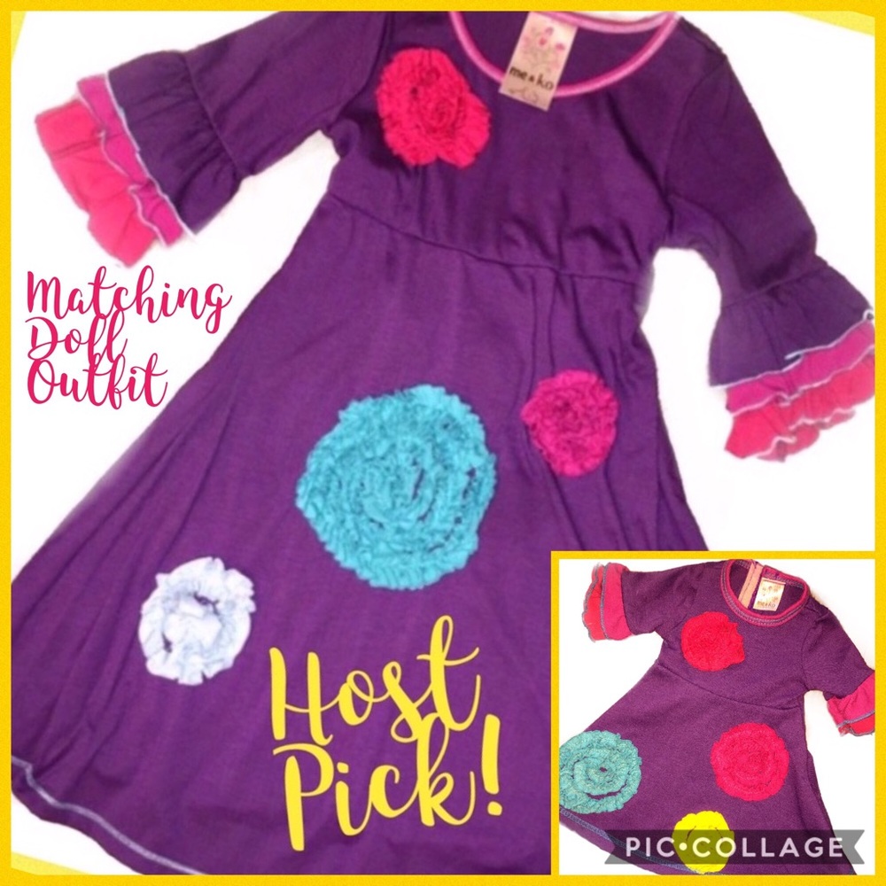 🌟HP🌟Me & Ko Los Angeles Dress Sz 7 + Doll Dress